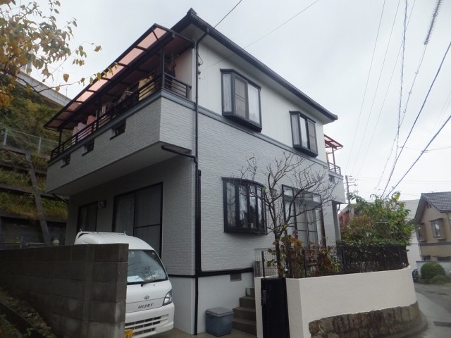 広島市南区Y様邸外壁塗装・屋根塗り替え工事